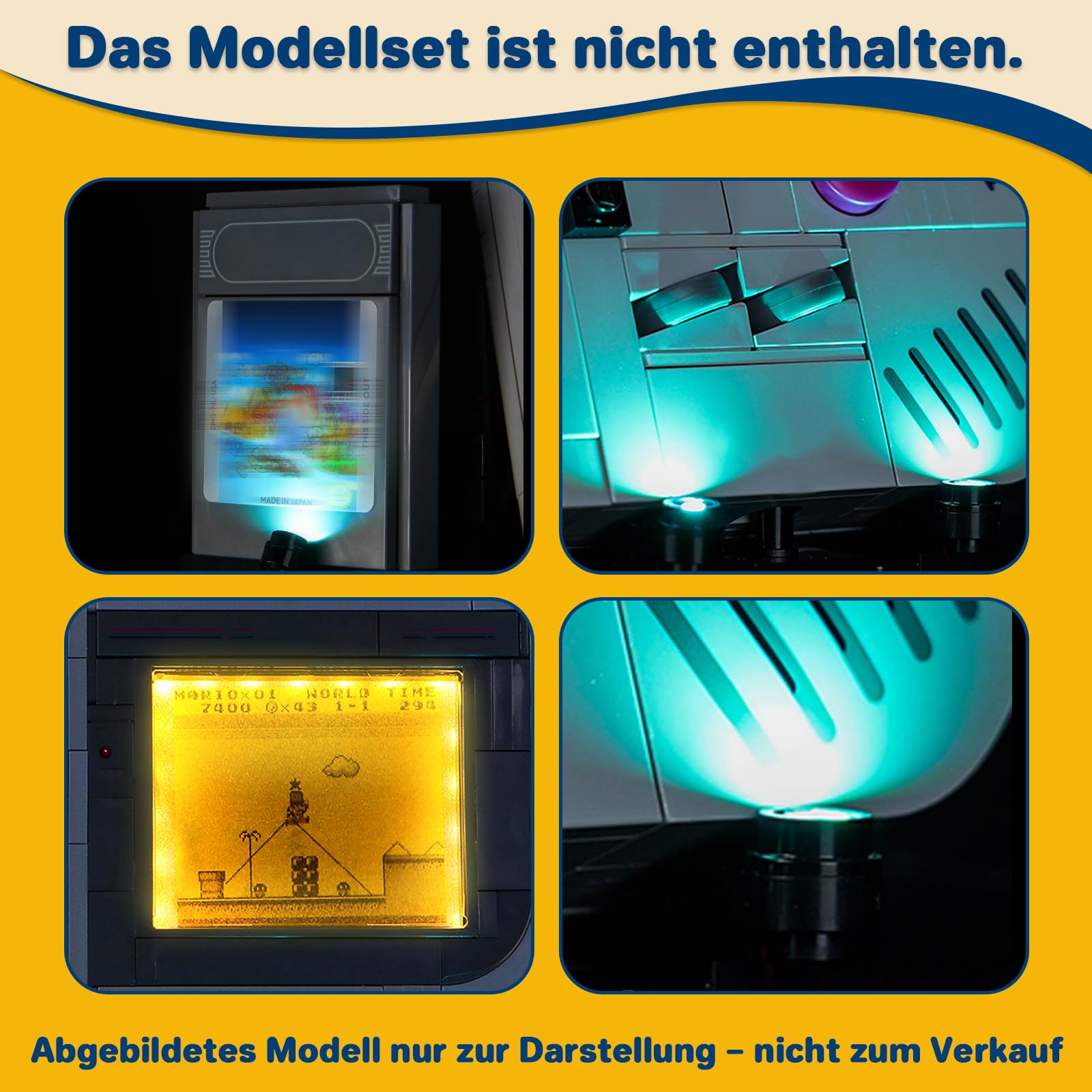 LocoLee Licht-Kit Kompatibel mit Lego 72046 Game Boy (Kein - Lego-Set) Dekorative Beleuchtung Set Compatible with Lego Game Boy