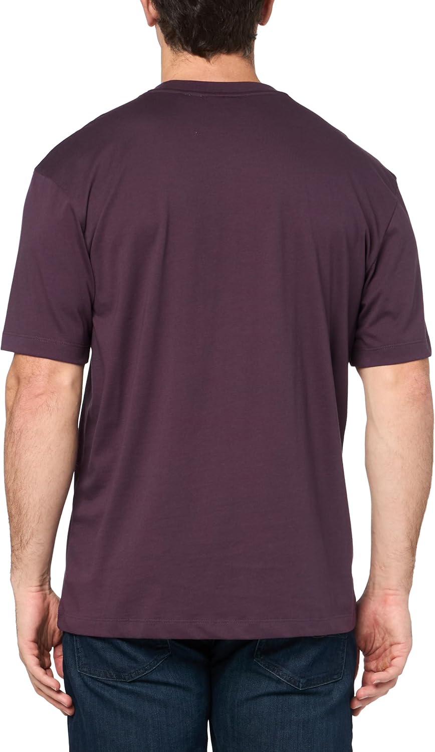 Hugo Mens Script Stack Logo Short Sleeve Tshirt - Image 2