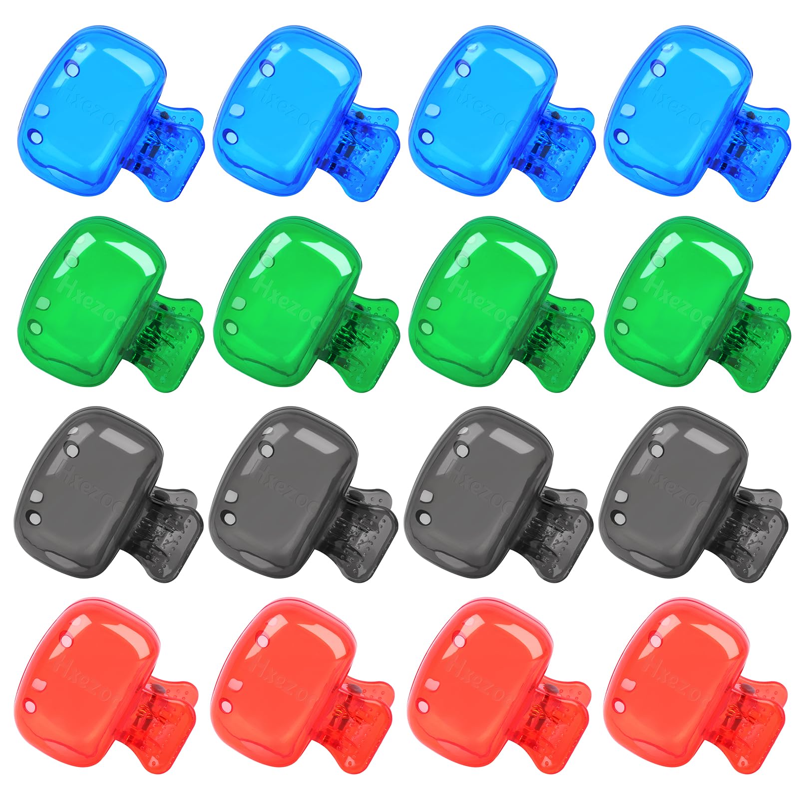 Hxezoc 16 Pack Toothbrush Covers Toothbrush Holders Travel Toothbrush Protector Cap Plastic Protective Portable Clip for Bathroom, Household Travel, Camping, School, Business