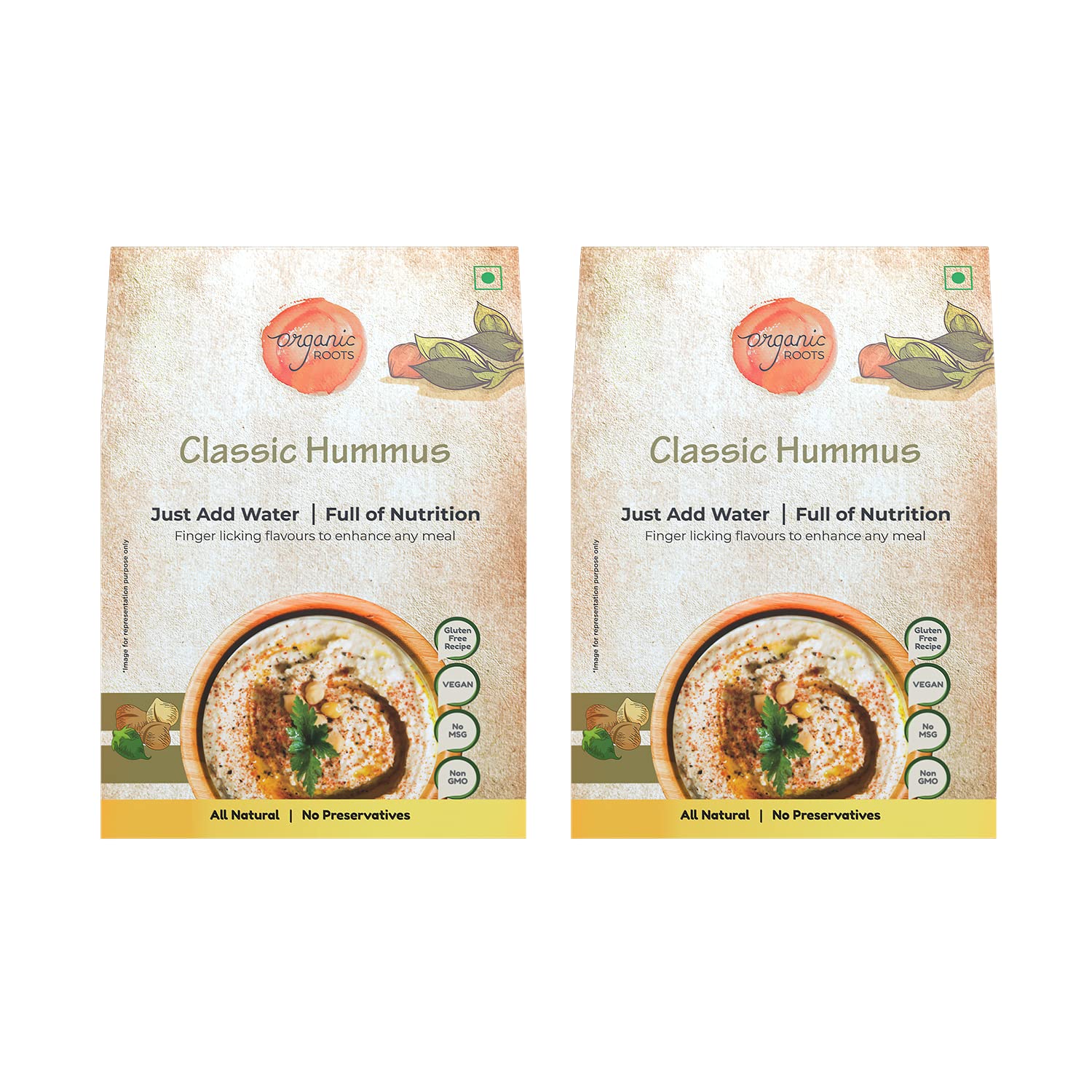 Buy Roots Classic Hummus Traditional Flavors Pantry 30g Just Add