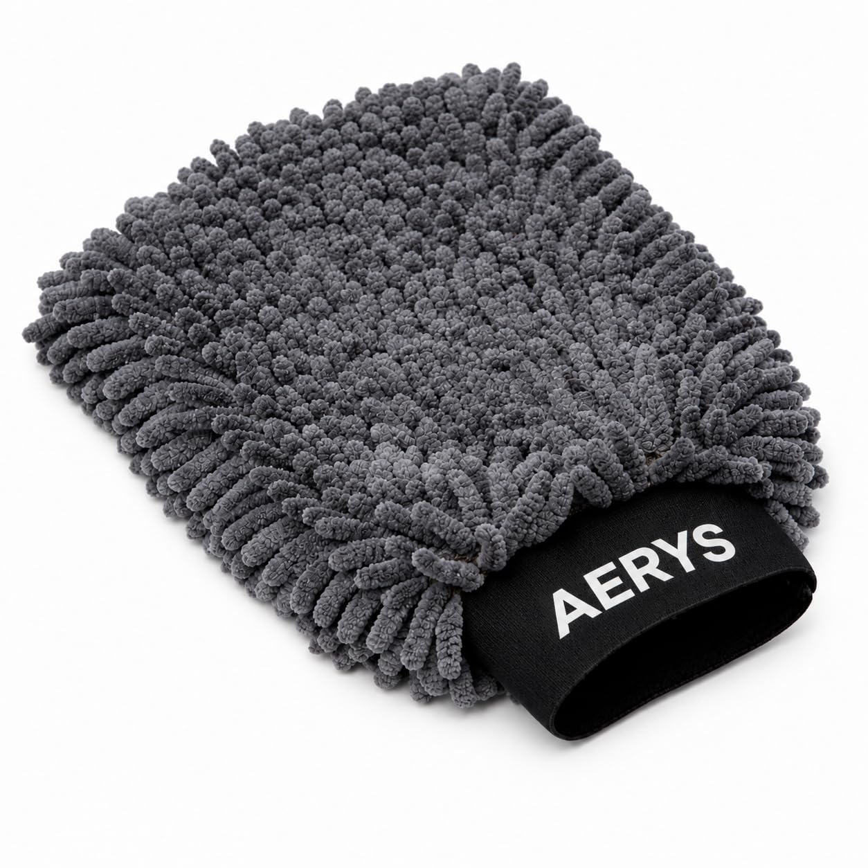 AERYS Chenille Microfiber Wash Mitt - Ultra Soft, Extra Plush, Dual Sided, Scratch Free and Super Absorbent Car Duster Gloves - Premium Car and Bike Washing Accessories-image-3