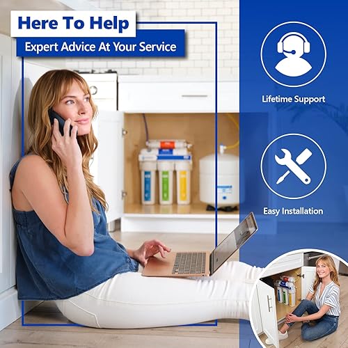 Miniatura 6 de Express Water Paquete de 10 filtros de agua GAC de carbón activado granular  5 micras  10 pulgadas  Sistema de ósmosis inversa y debajo del fregadero