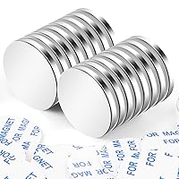 Vista 28 de LOVIMAG Imanes de disco de neodimio superfuertes, potente imán de tierras raras con adhesivo de doble cara para nevera, bricolaje, construcción