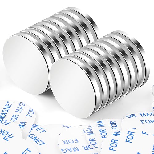 Miniatura 27 de LOVIMAG Pequeños imanes de disco de neodimio, imán de tierras raras con adhesivo de doble cara para nevera, bricolaje, construcción, científico