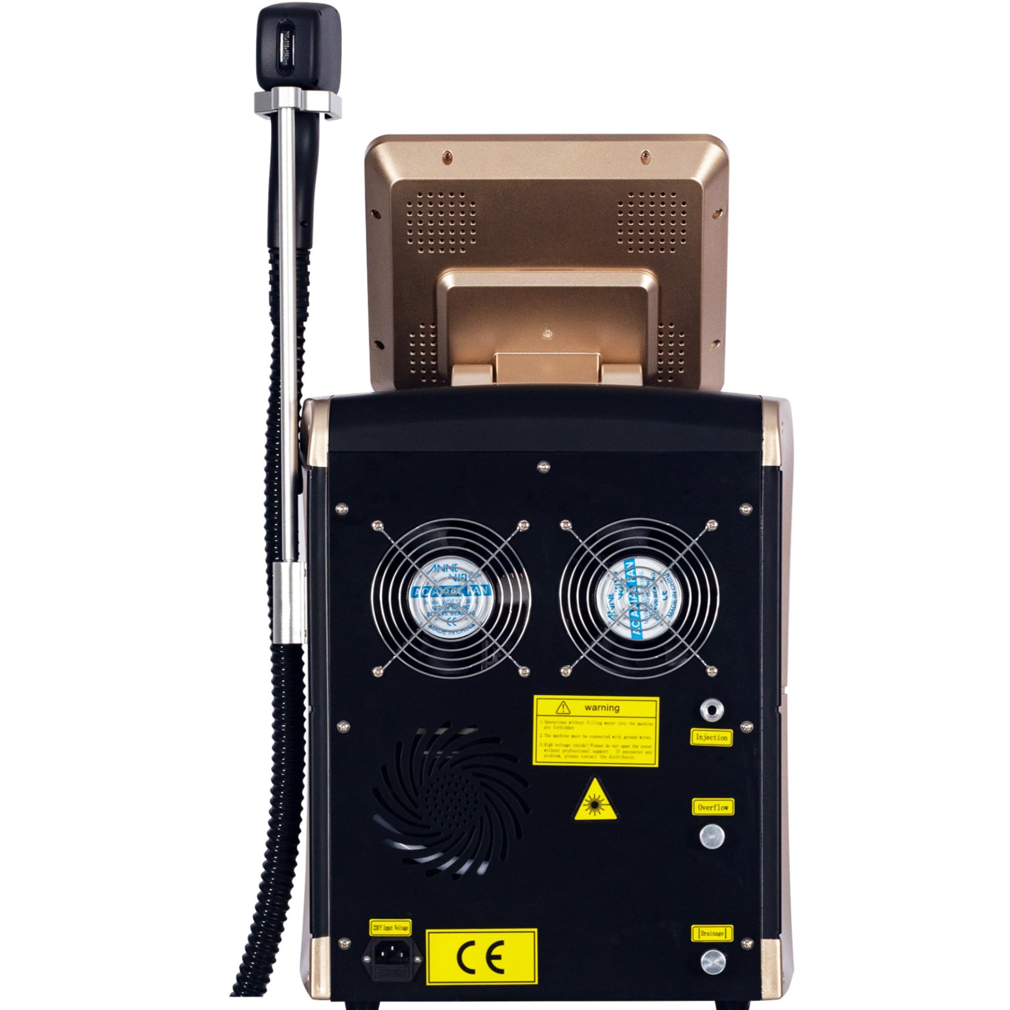 Appareil d'épilation laser diode 808 nm, indolore et par cryolipolyse, 3 longueurs d'onde (755 nm, 808 nm et 1064 nm), écran tactile HD, équipement professionnel, garantie 1 an.