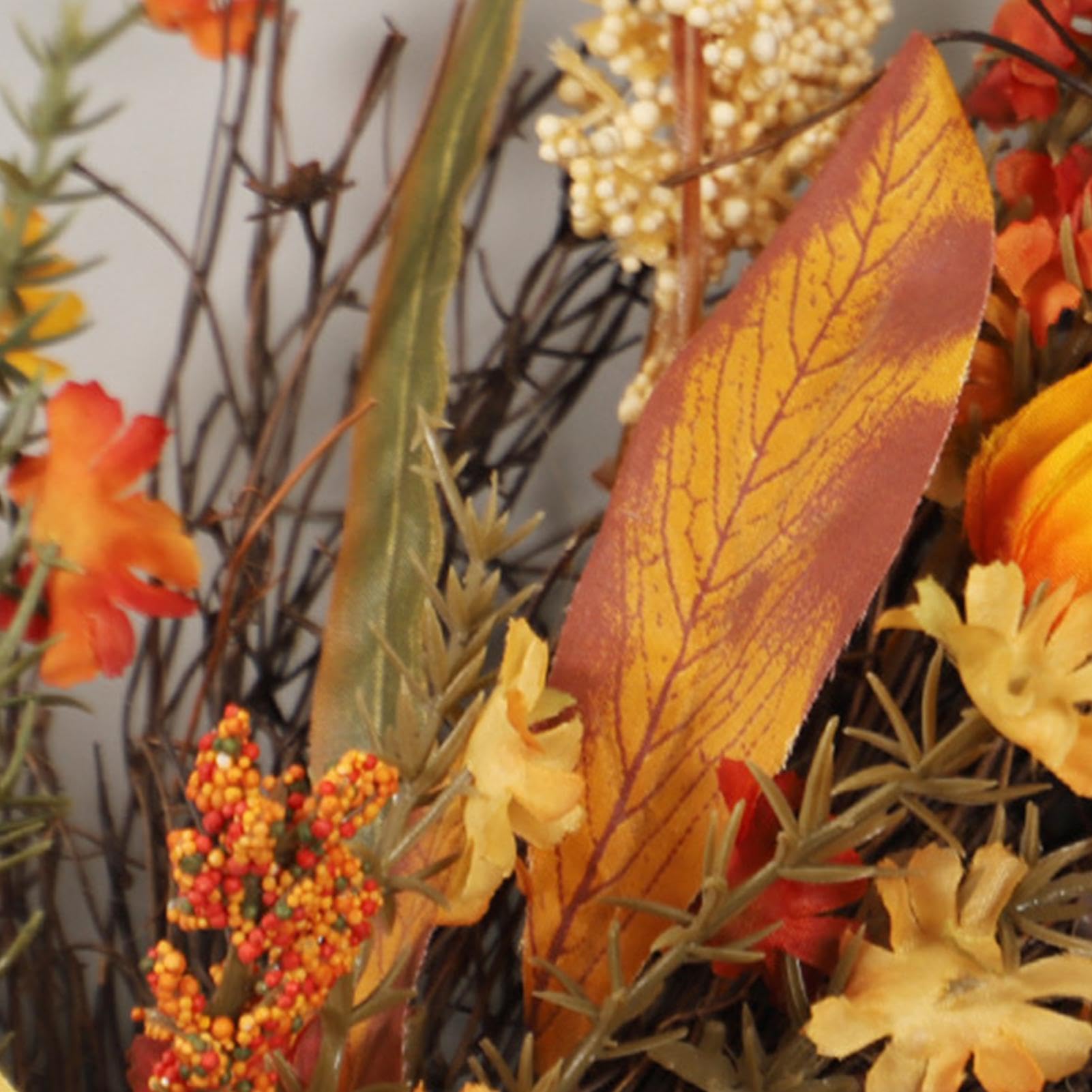 Herbstkränze 50 cm Erntedank-Bauernhaus-Türkranz für die Haustür