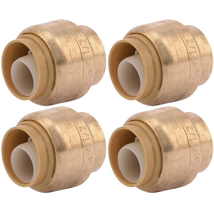 Amazon.com: SharkBite 1/2 Inch Push Cap, Pack of 4, Push to