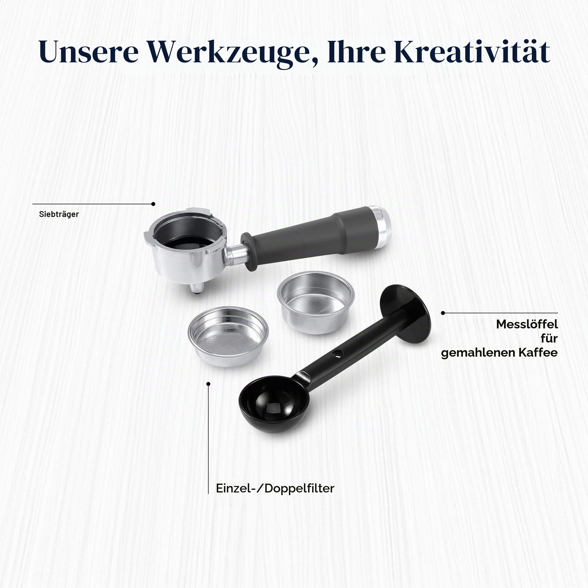 De'Longhi Siebträgermaschine Classic EM450.M, Espressomaschine mit professionellem Milchaufschäumer, Vollmetallgehäuse, 15 Bar, 1,7 l Wassertank, Edelstahl/Metall