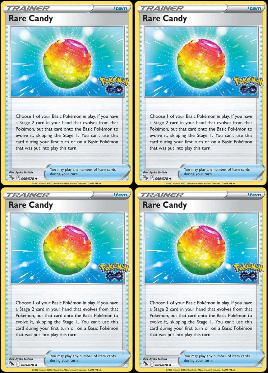Amazon.com: Rare Candy 069/078 - Pokemon Go - Trainer Card Lot