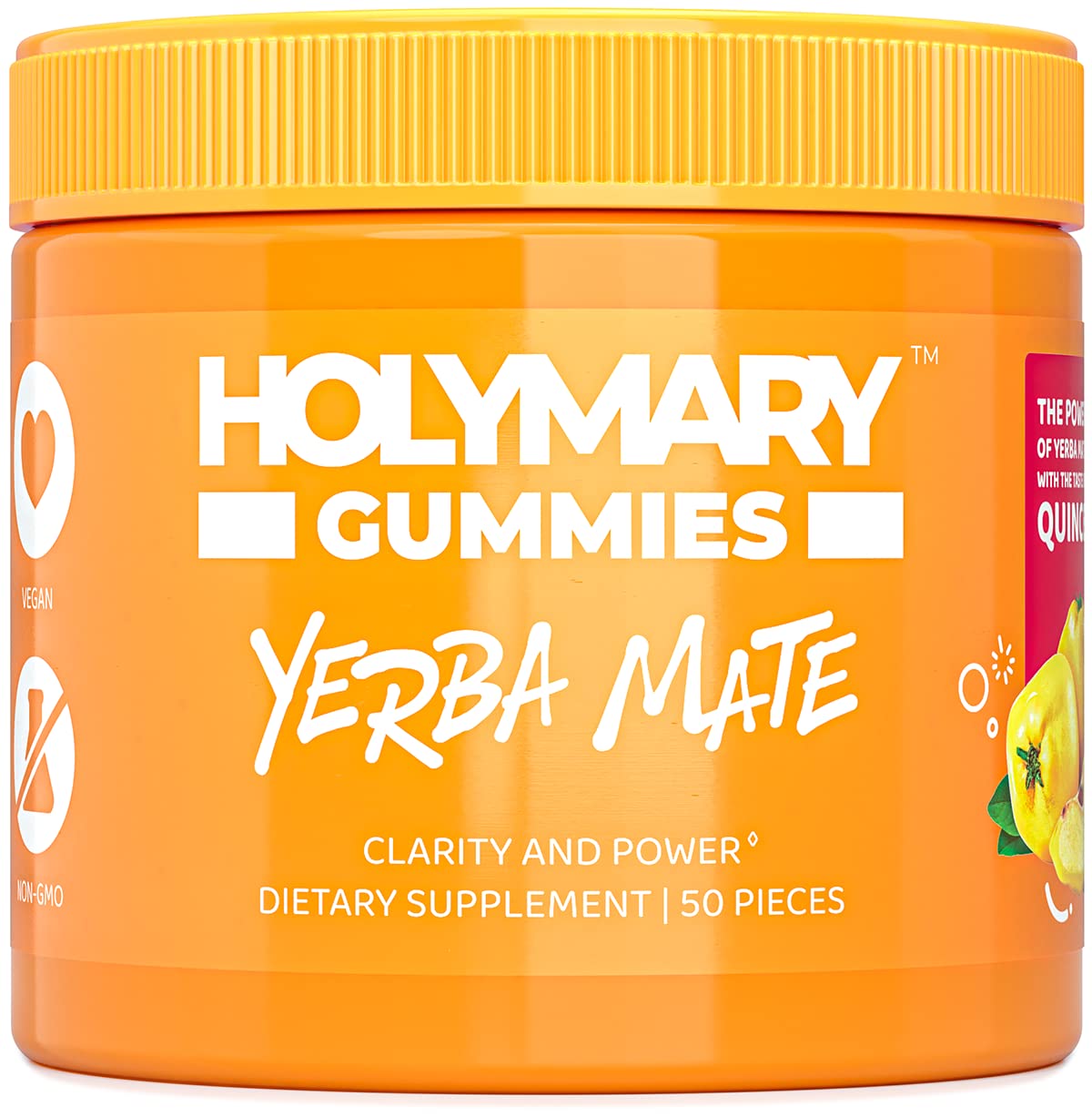 Buy HOLYMARY Yerba Mate Gummies Energy, Focus, Power Organic Yerba Mate in a Delicious