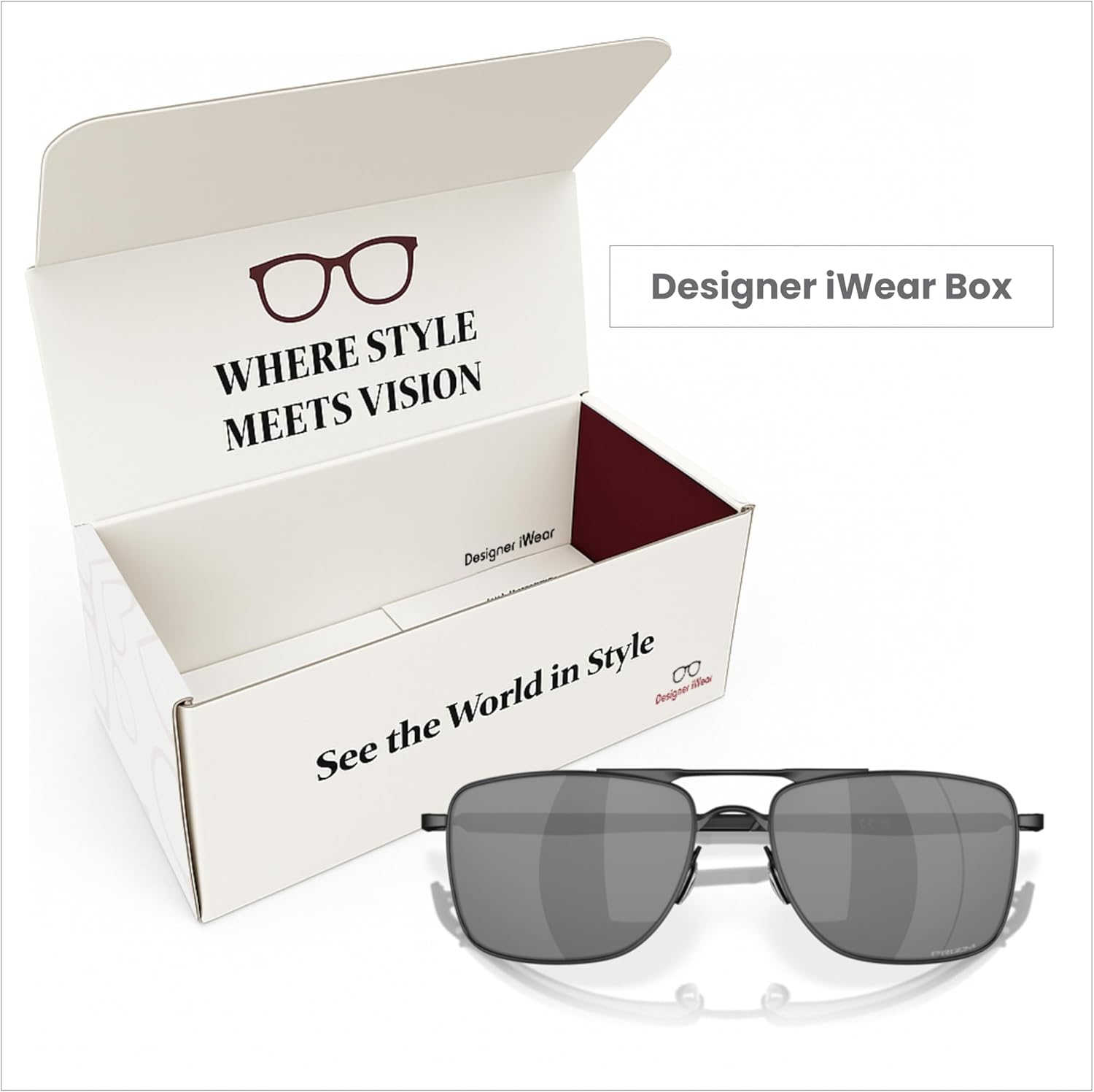 OAKLEY Gauge 8 OO4124 Rectangle Sunglasses for Men+ Bundle Accessory Leash Kit, Microfiber Pouch