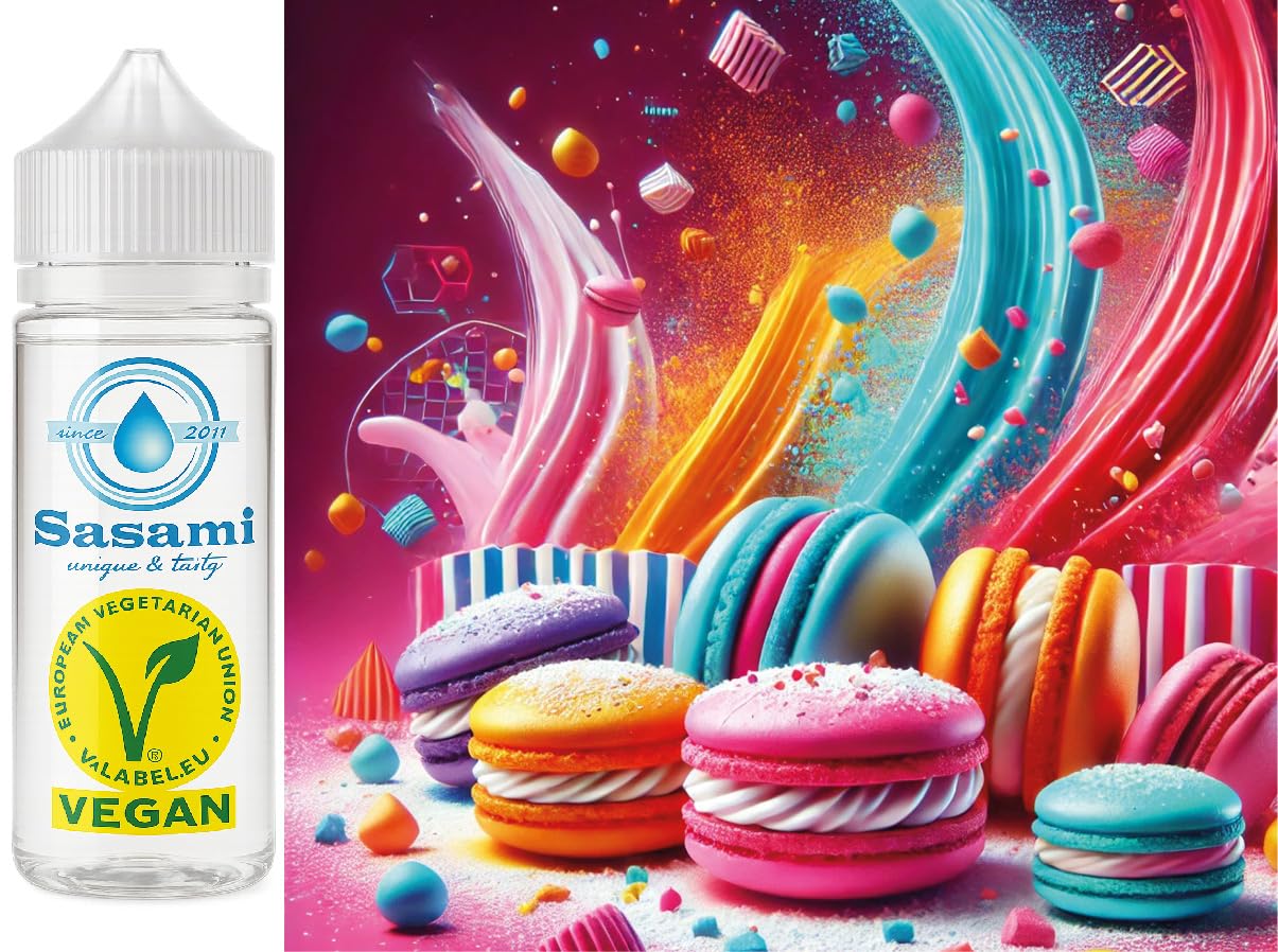 Macaron arôme concentré vegan Sasami 100 ml pour un goûter gourmand et sain - 8