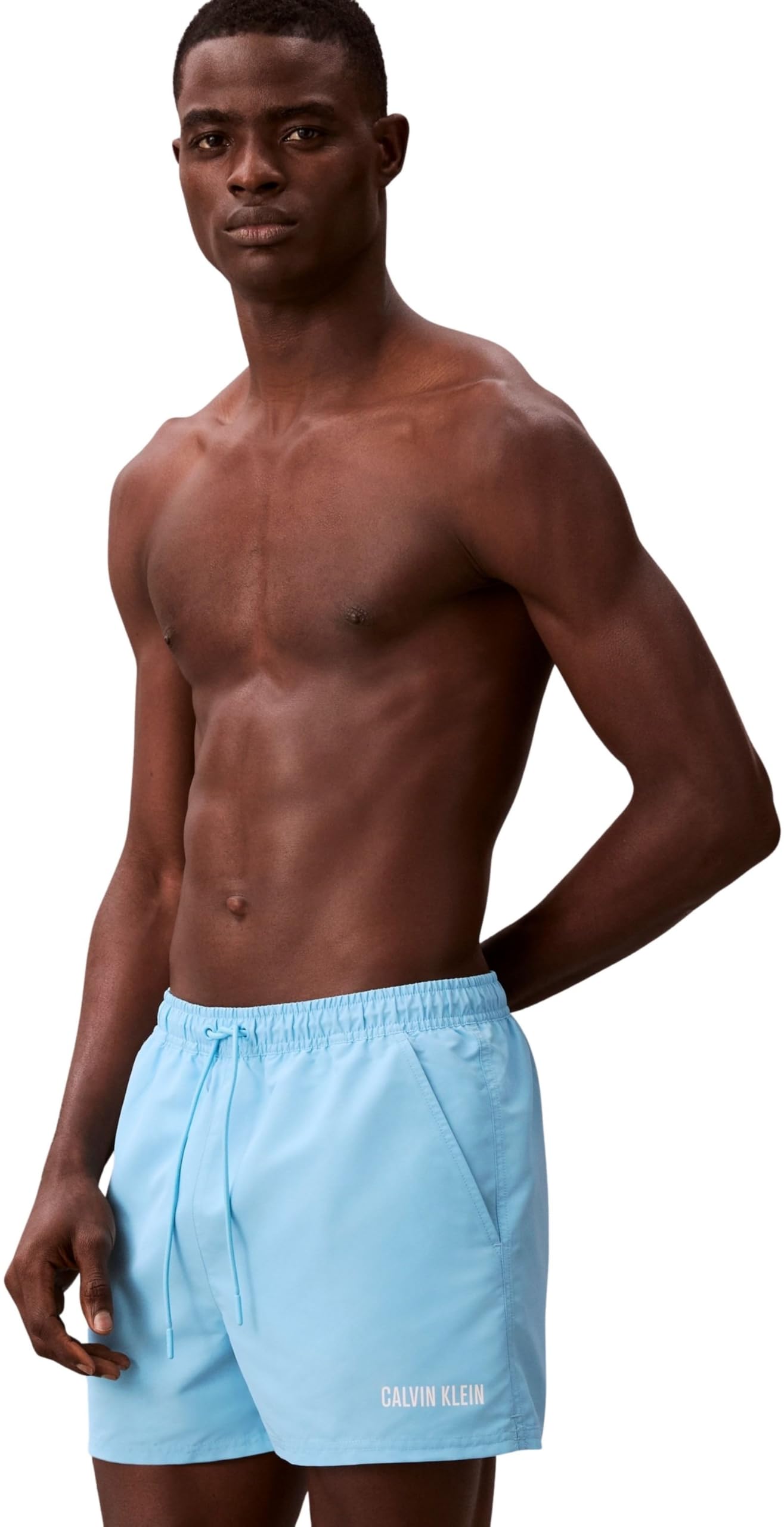 Calvin Klein Short Drawstring Lv00n61048 Pantalones de natación Hombre (Pack de 1)