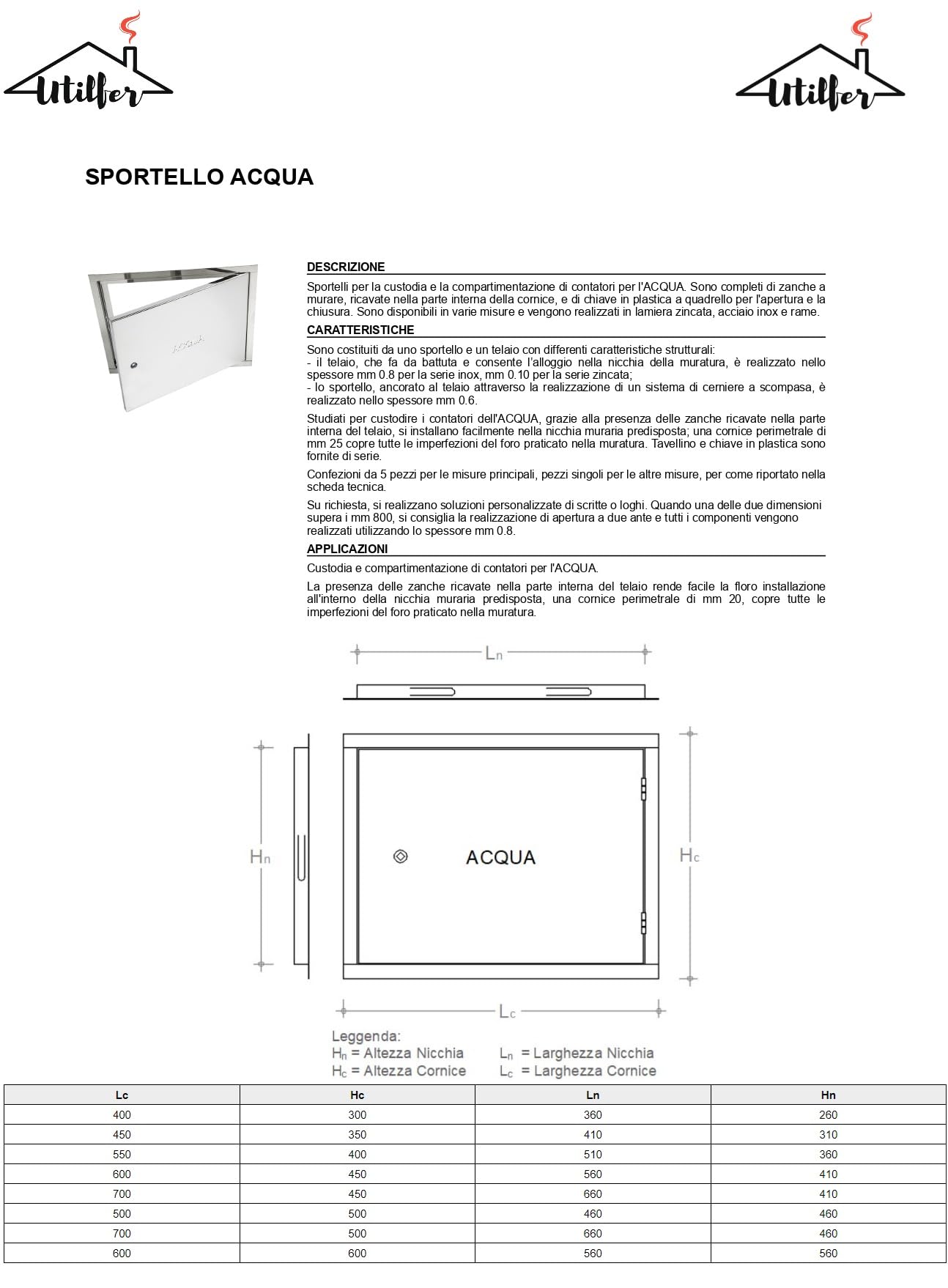 Tapa de acero inoxidable para contador de agua; disponible en todos los tamaños