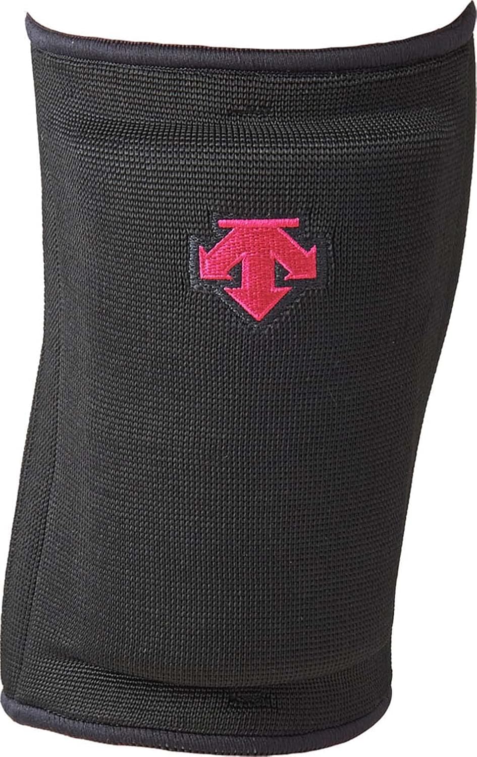 DESCENTE DVB-8704JB Volleyball Knee Supporter, Junior Knee Pads (Set of 2), Black x Magenta, F