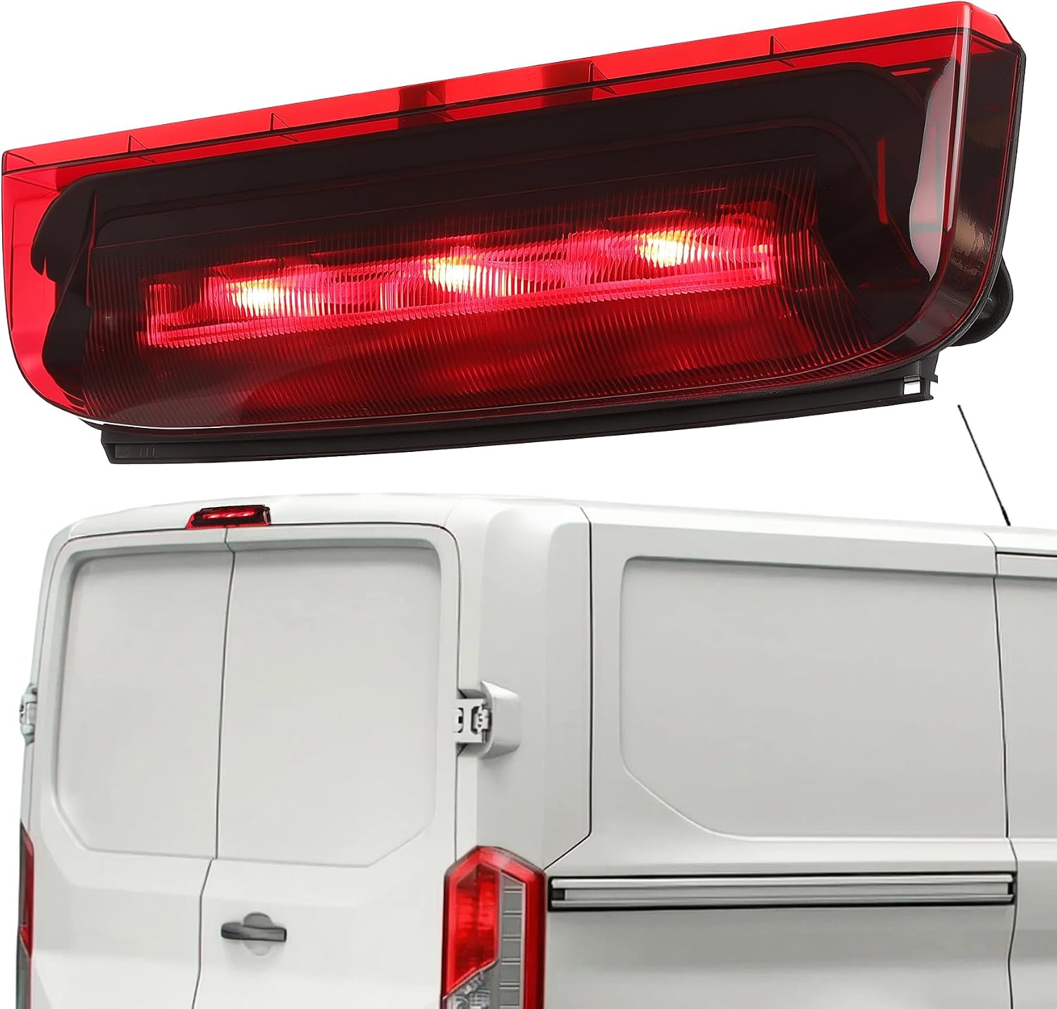 Third Brake Light,3rd Brake Light Assembly fit for Ford Transit Connect Transit Custom 2014-2023, High Mount Stop Light 923-299 DT1Z-13A613-A Stop Light Lamp