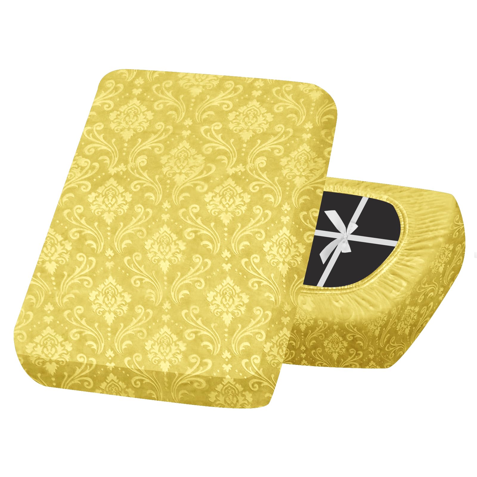 SYLC Sofa Seat Cover Velvet Embossed, Non Slip Stretch Sofa Cushion Covers with 4-ties, Fitted Sofa Cover for Settee/Couch/Caravan/Motorhome (Lemon,1pc 1-Seat) — image 1