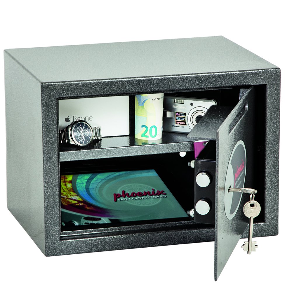 Phoenix SS0802KD Coffre De Sécurité Et De Dépôt Vela Avec Serrure À Clef (Petit)