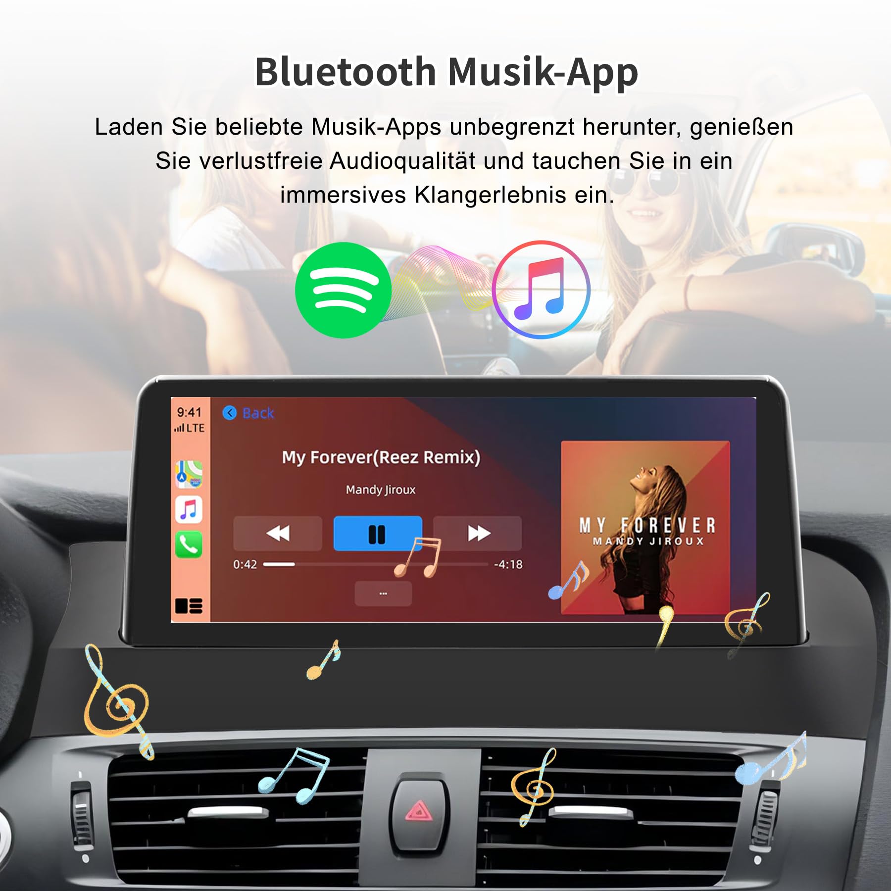 Autoradio für BMW X3/X4 F25/F26 2014–2016 NBT Sys mit CarPlay/Android Auto | Original-OEM Beibehalten, Bluetooth, Navi, FM, WLAN, DSP, Lenkradsteuerung, 4+64GB Android Auto Radio 10,25 Zoll Touchscreen