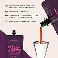 Vista 4 de Kit de Cóctel de Whisky de Cereza Negra Filthy, Kit de Cóctel Premium para Cócteles al Estilo Antiguo y Cócteles Manhattan en Casa, Incluye Sirope