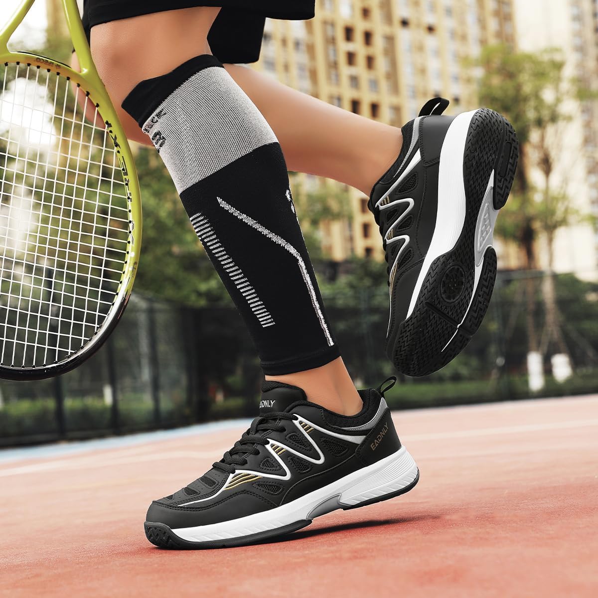 Mens Tennis Shoes Extra Wide Pickleball Shoes for Men Lightweight Non Slip Sneakers All Court - Image 2