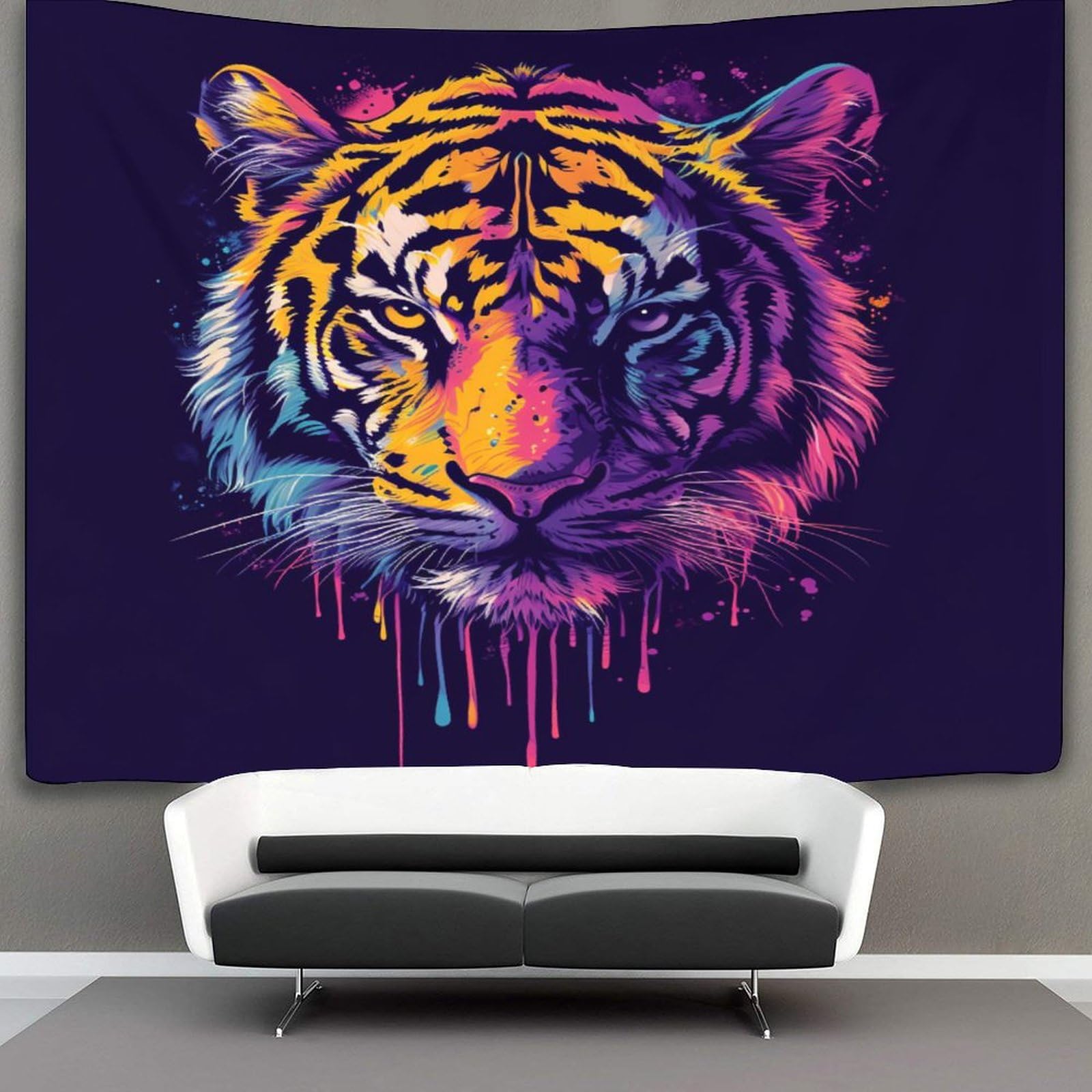 kaiyun Tiger Tapestry,Animal Art Wall Hanging Decoration for Living Room Bedroom & Dorm 180cmx230cm