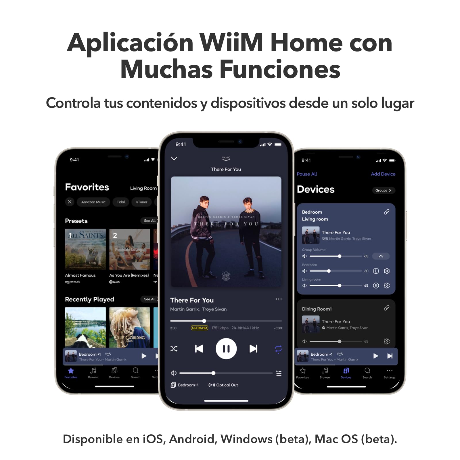 WiiM Amp: Amplificador de Streaming Multiroom | Compatible con AirPlay, Google Cast, Alexa | HDMI, Control por Voz | Transmite Desde Spotify, Amazon Music, Tidal y más | Gris Espacial