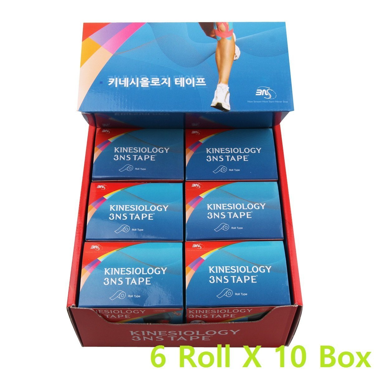 Kinesiology Physiotape Athletic Therapeutic Sports Muscle Care Tex Tape 2Inch x 16 4Ft Random 60 Rolls