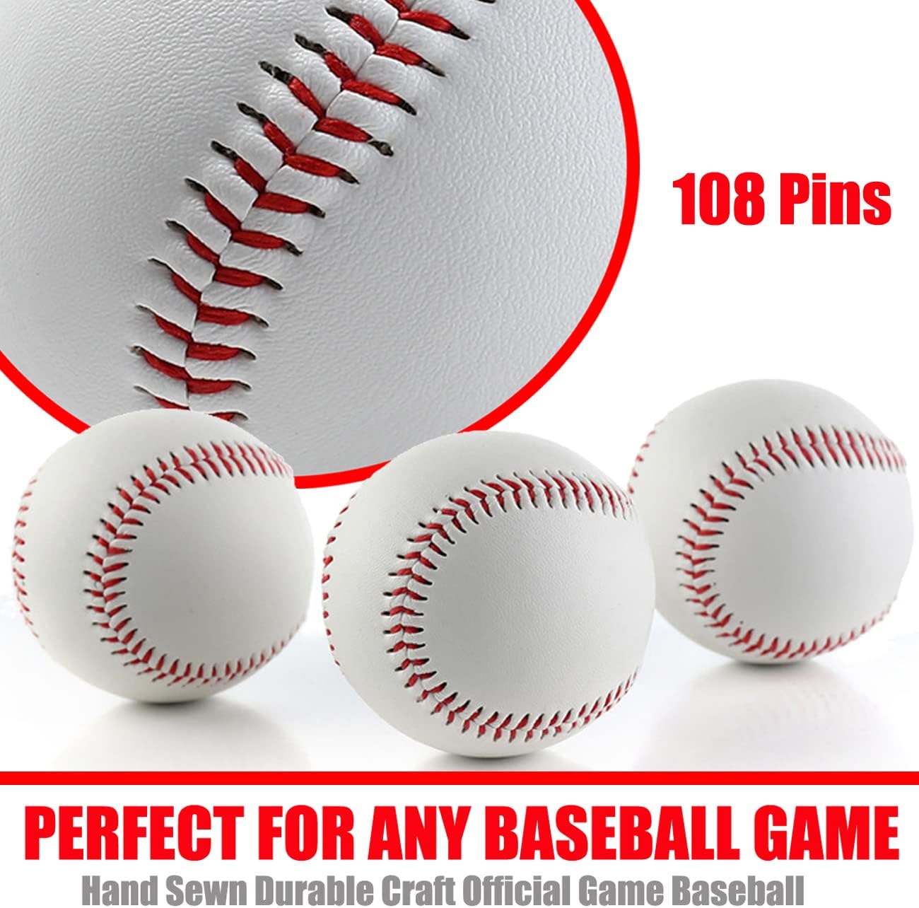 Buy Baseball Ball,Official Game Baseballs for Youth and Adult Baseball