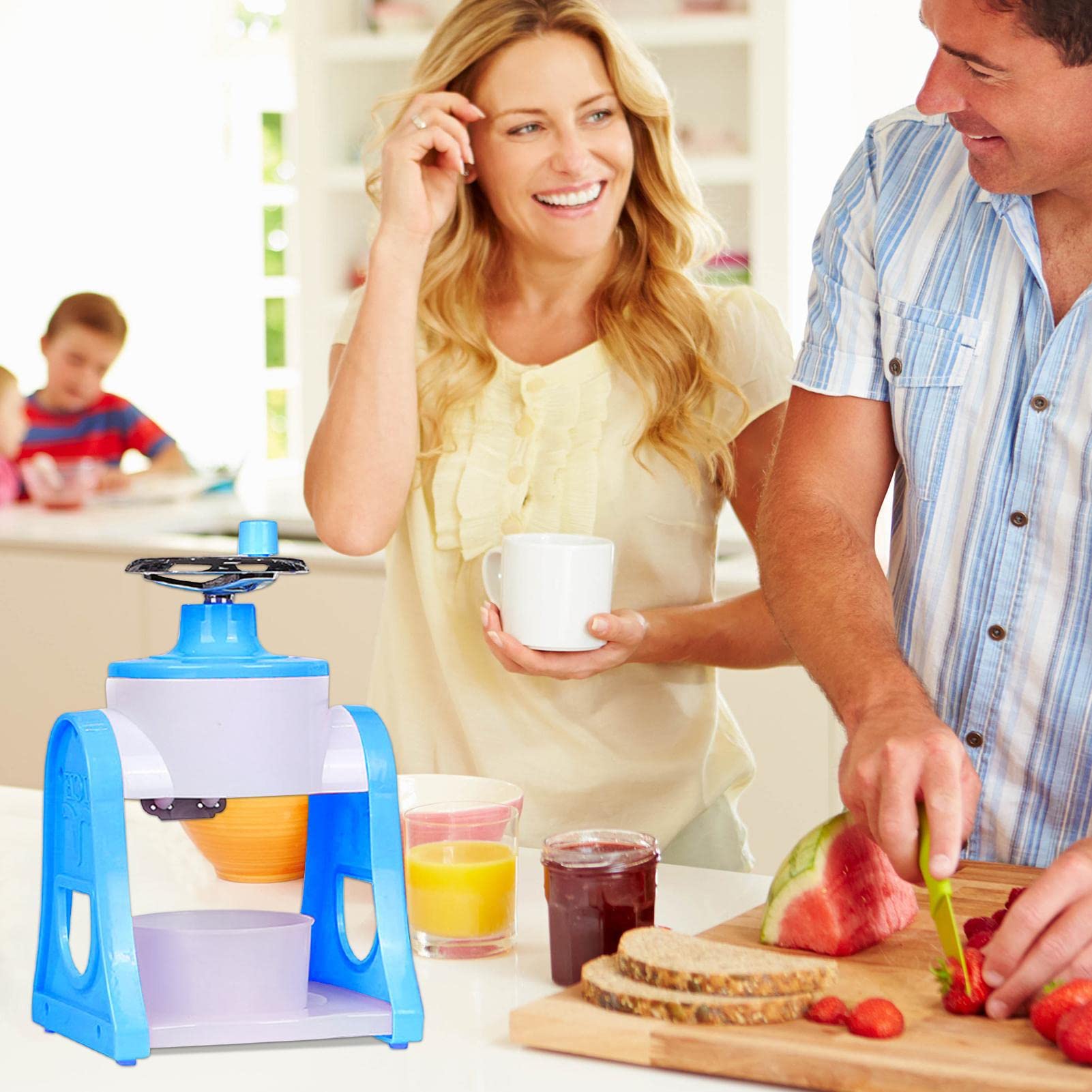 trituradora Hielo | Máquina Afeitar trituradora Hielo con manivela para Hacer Bebidas,Helado, Snowcone, Kakigori, Bingsu, Coctelería, Slushie Maker para el hogar para niños