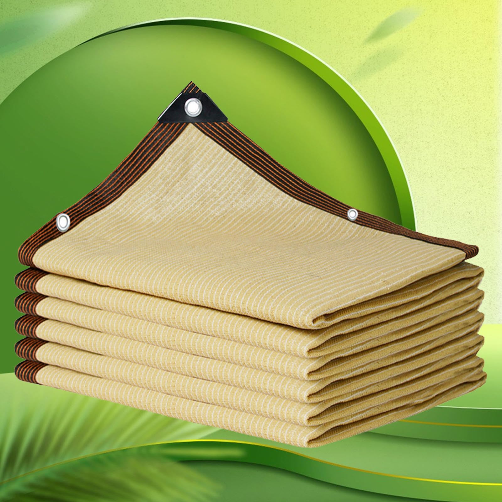 WQPMNYG Waterproof Sun Shade Sail 3x4m, Breathable Outdoor Canopy with Grommets, UV Protection 90%, Perfect for Garden, Patio, Beige Shade Cloth, Sunblock Cover