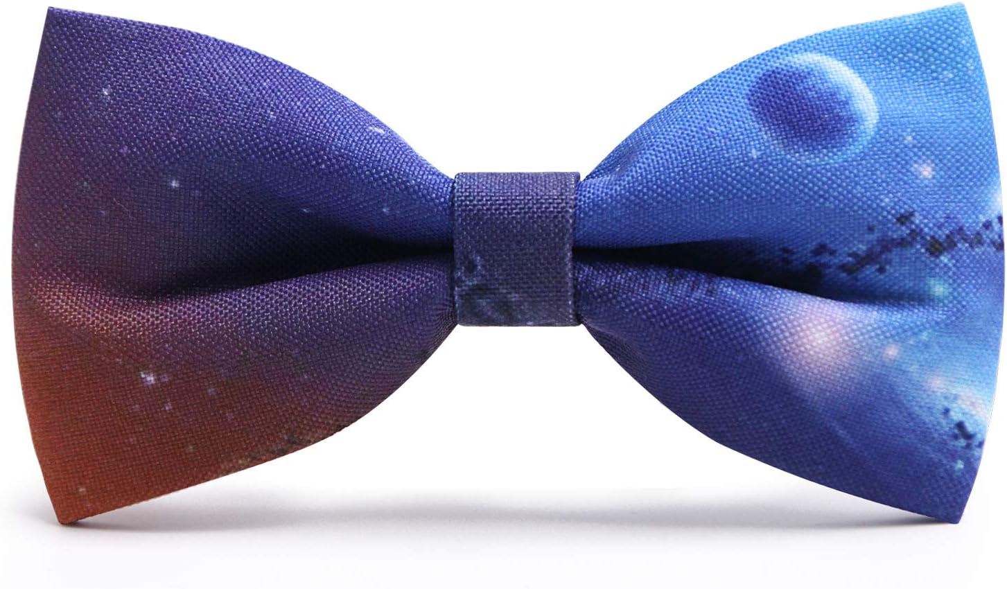 Mumusung Boy's Starry Sky Core Solid Bowtie
