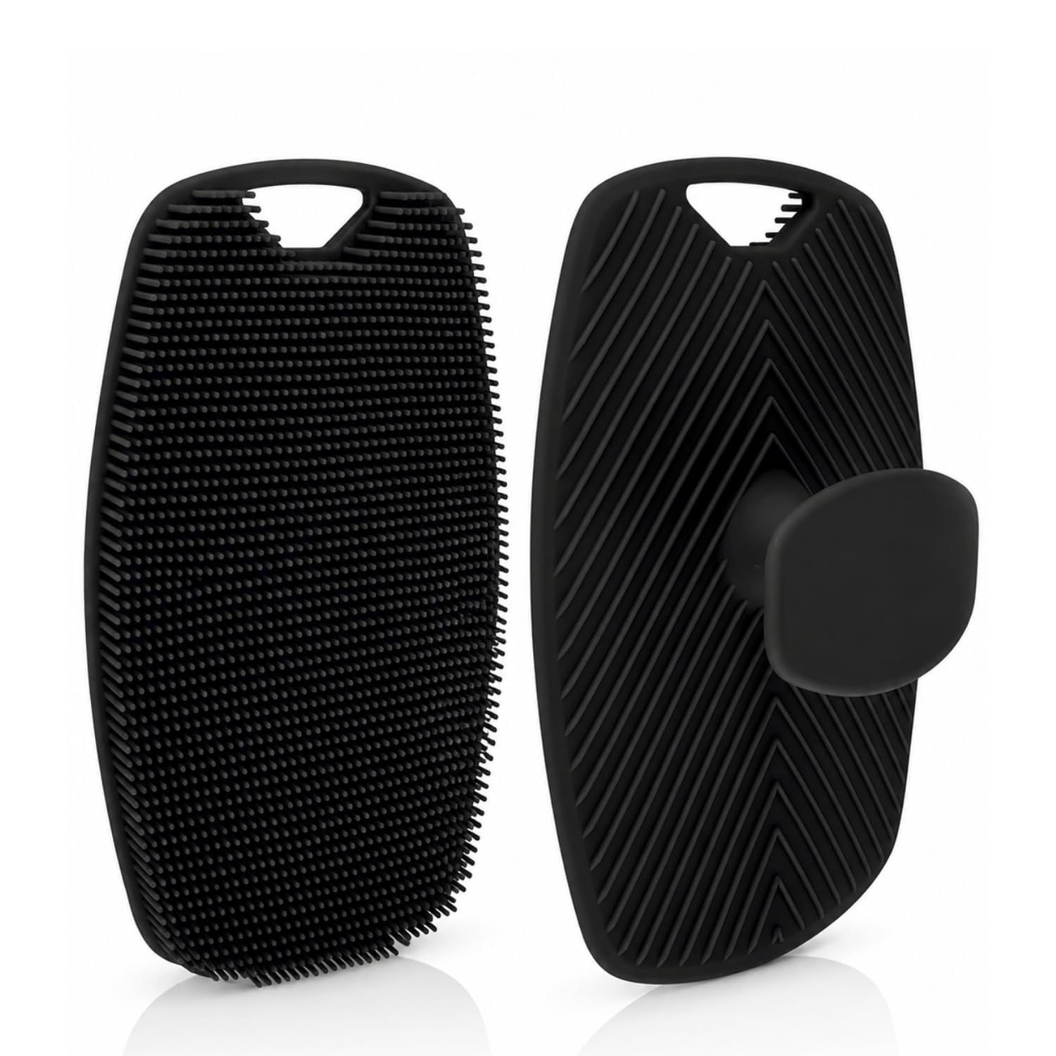 Silicone Body Scrubber for Bathing, Dual-Sided Shower Brush with Soft Bristles, Textured Massage Surface and Hand Grip for Body Cleansing and Exfoliation for Men and Women-image-33