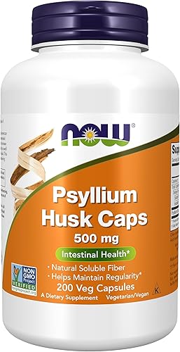 Now Foods Psyllium Husk Cápsulas 0.02 oz, B001F0R9L2, 1, 1