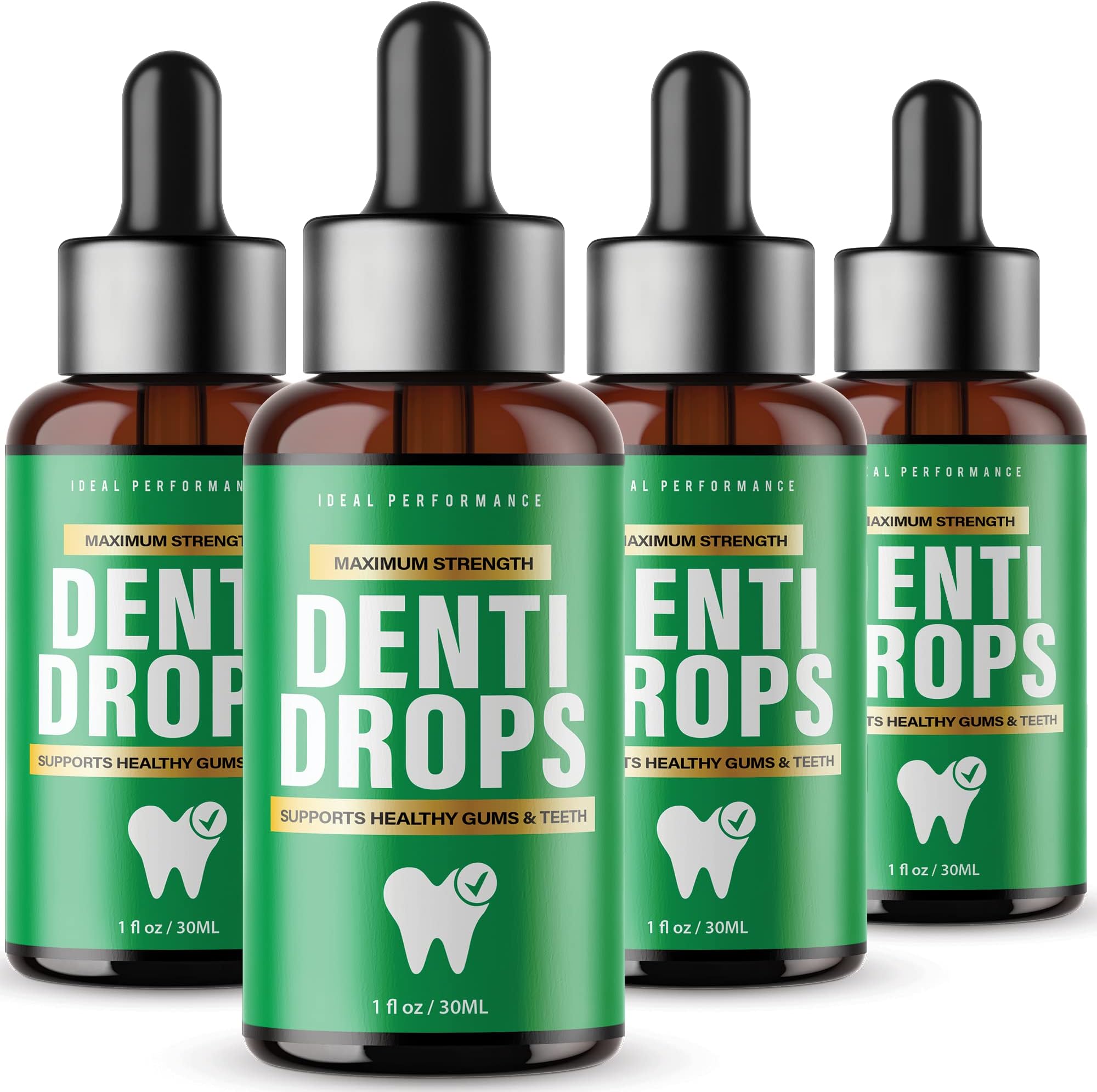 (4 Pack) Dentitox Pro for Gums Dentinox Pro Dental Dropper Healthy Gum and Teeth DentitoxPro Liquid Drops Mouth (8oz)