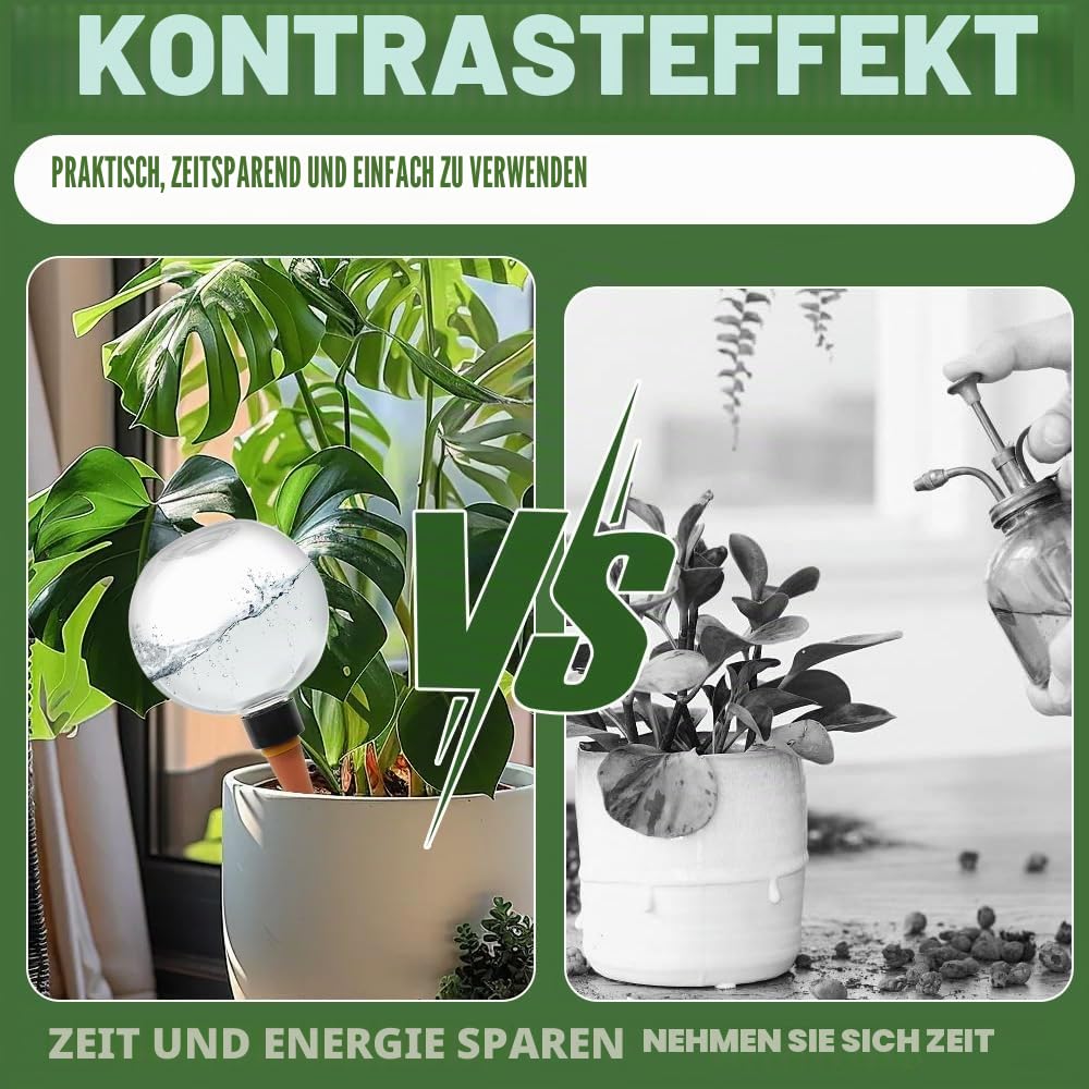 4 Stück Bewässerungskugeln für Pflanzen, 500ml Automatische Pflanzenbewässerung, Selbstbewässerung Bewässerungskugel, Pflanzen bewässerungs für Zimmer Balkon und Gartenpflanzen