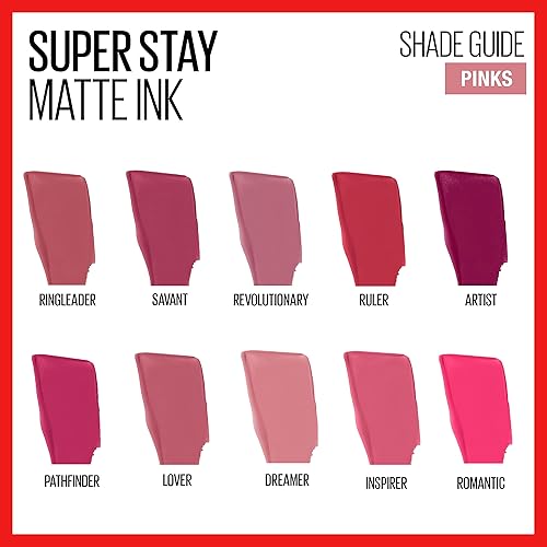 Miniatura 3 de Maybelline New York Super Stay Matte Ink - Lápiz labial líquido de larga duración, color de alto impacto, hasta 16 horas de uso, romántico, rosa