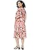 Vince Camuto Printed Pebble Crepe Boatneck High-Low Flutter Sleeve Midi - #2 of 3