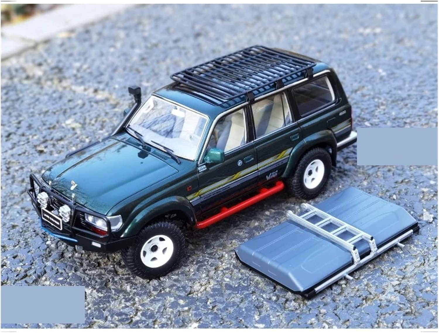 1:18 for Landcool Lutzer LC80 Off-Road Vehicle Alloy Car Model Collection Display Gift Pieces(Black B,with Box)