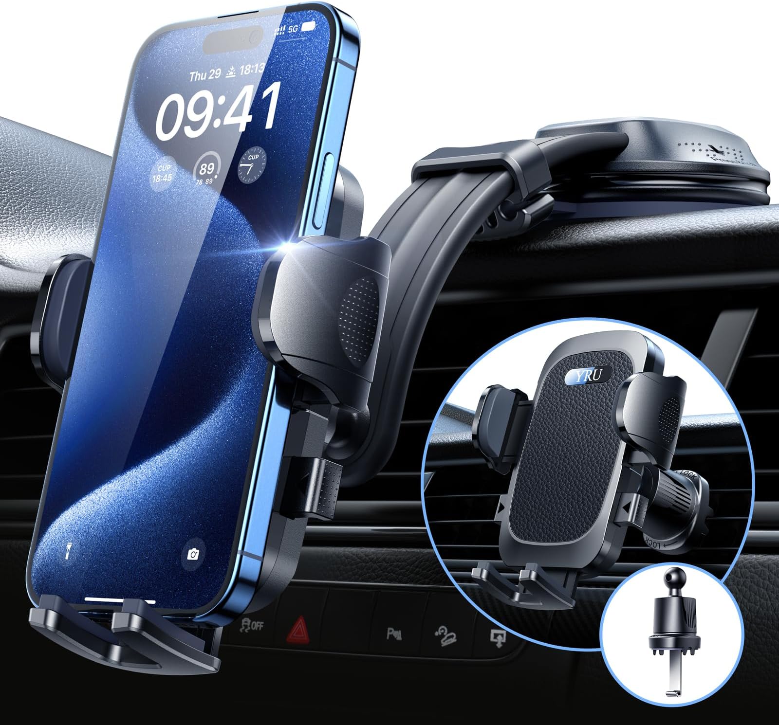 Handyhalterung Auto Iphone 13 Pro Max 【2024 Neust & Stärkst】Handyhalterung Auto【Upgrade Biegbarer Aluminium