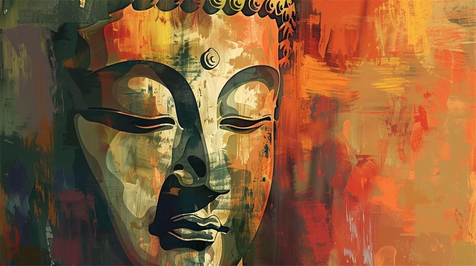 Zestawy do malowania po numerach, dla dorosłych, bez ramy, do malowania według numerów, Budda, kolorowe farby akrylowe, sztuka ścienna, dekoracja domu, prezenty 90 x 50 cm