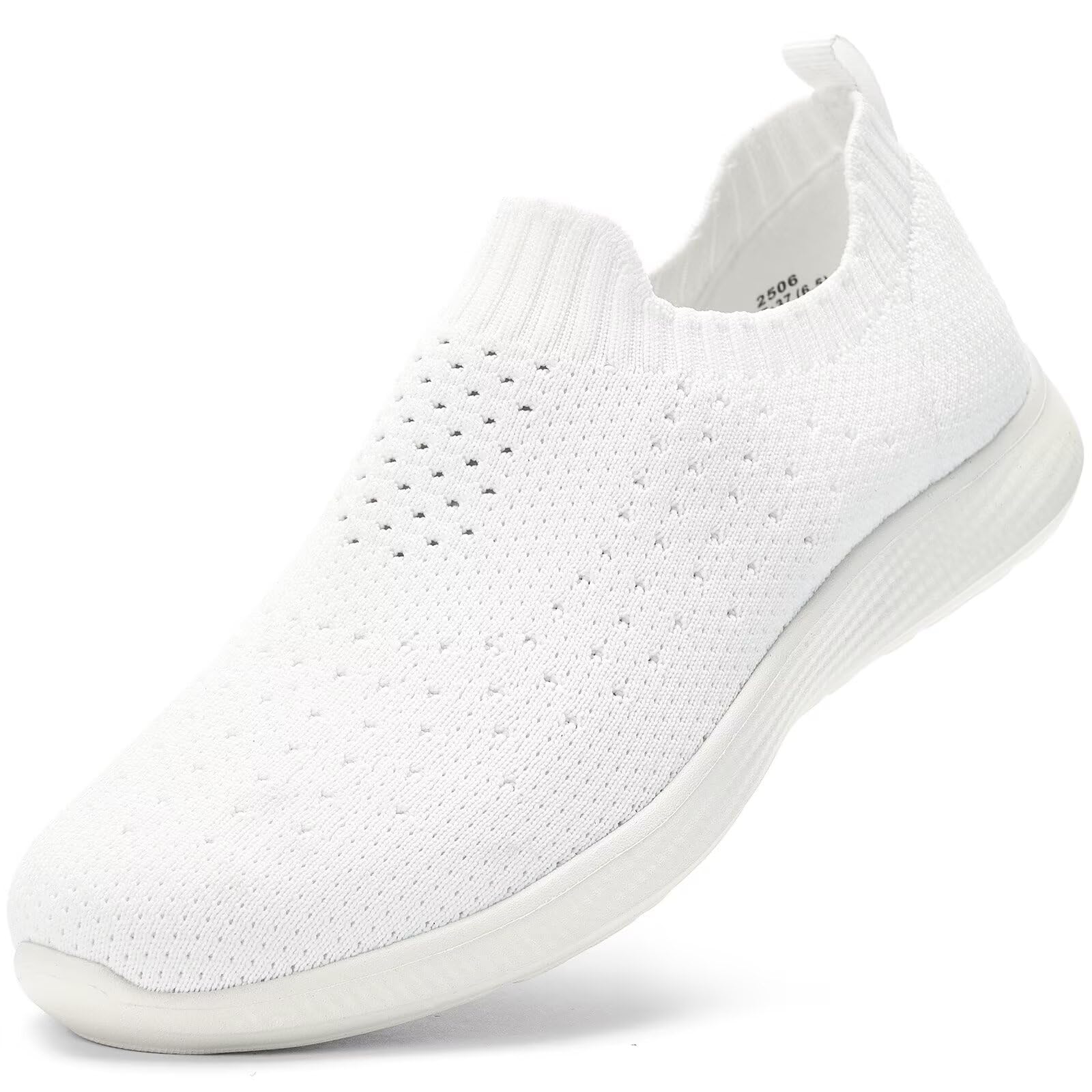 konhill Loafers für Frauen Slip auf Walking Schuhe Stricken