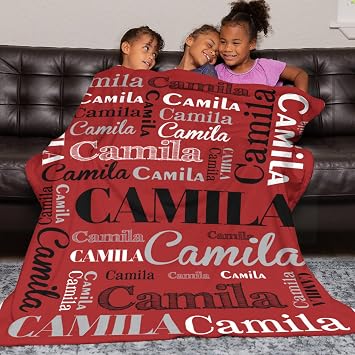 Personalized Blankets and Throws Personalized Name Blankets Custom Blanket with Name for Adults and Kids Customized Fleece Throw
