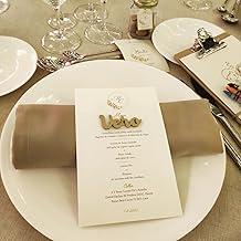 Pack of 5 or more Personalised Decorative Wooden Names | Bookmarks with Magnet for Weddings, Communions, Christenings, Birthdays | Home Decoration | Gift for Guests | Lulamuk