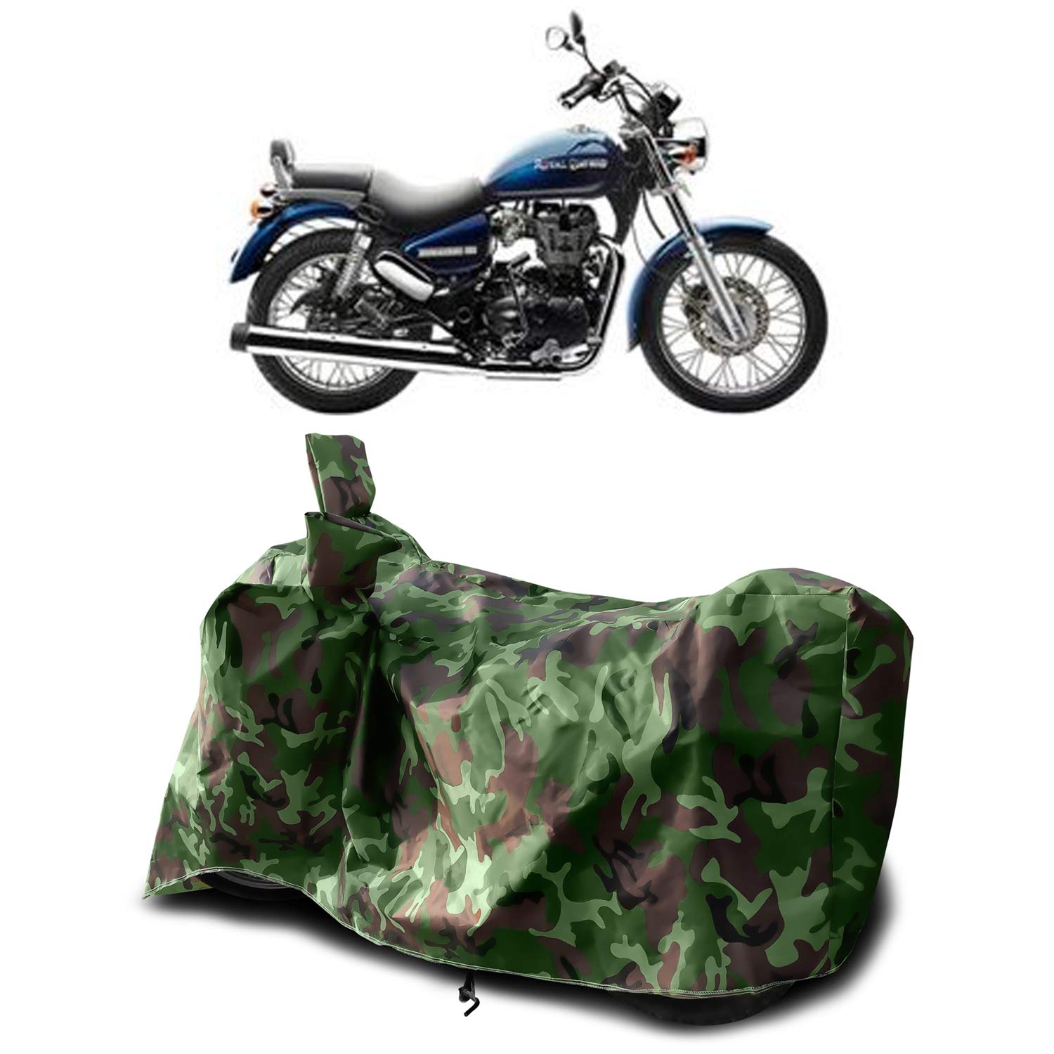 XAFO - RE Thunderbird 350 New BS6 Water Resistant - Dust Proof - Full Bike Scooty Two Wheeler Body Cover for RE Thunderbird 350 (Green Multijungle) (B08W3MGXNK) Amazon Price History, Amazon Price Tracker