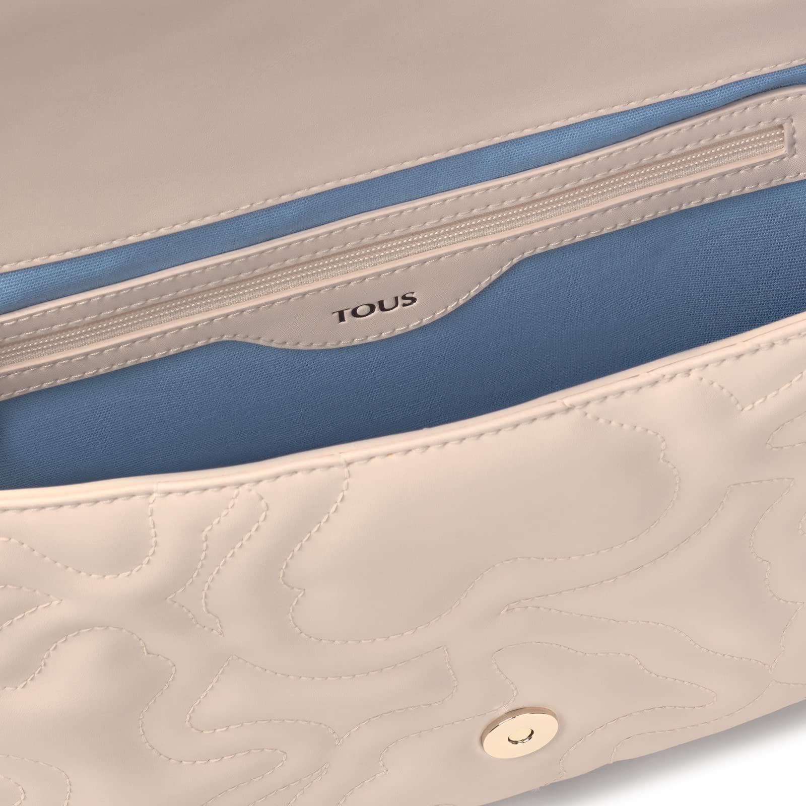 Tous 2001576943 Bolso Bandolera Solapa Kaos Dream Beige, Mediana