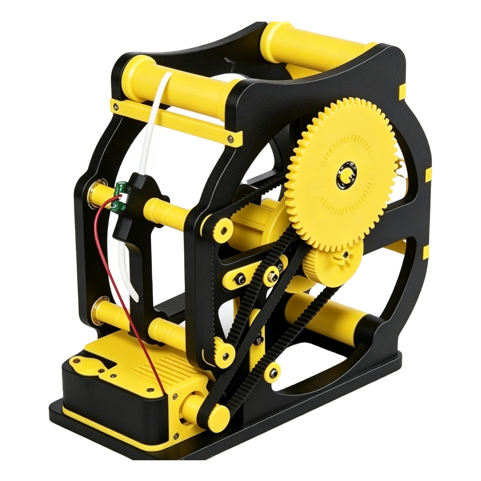 COYEUX Automatic Filament Respooler, Industrial Electric 3d Filament Respooler With Adjustable Speed, Tangle Free Smooth Rewinding For 1kg Spools Pla/abs/petg/tpu Yellow
