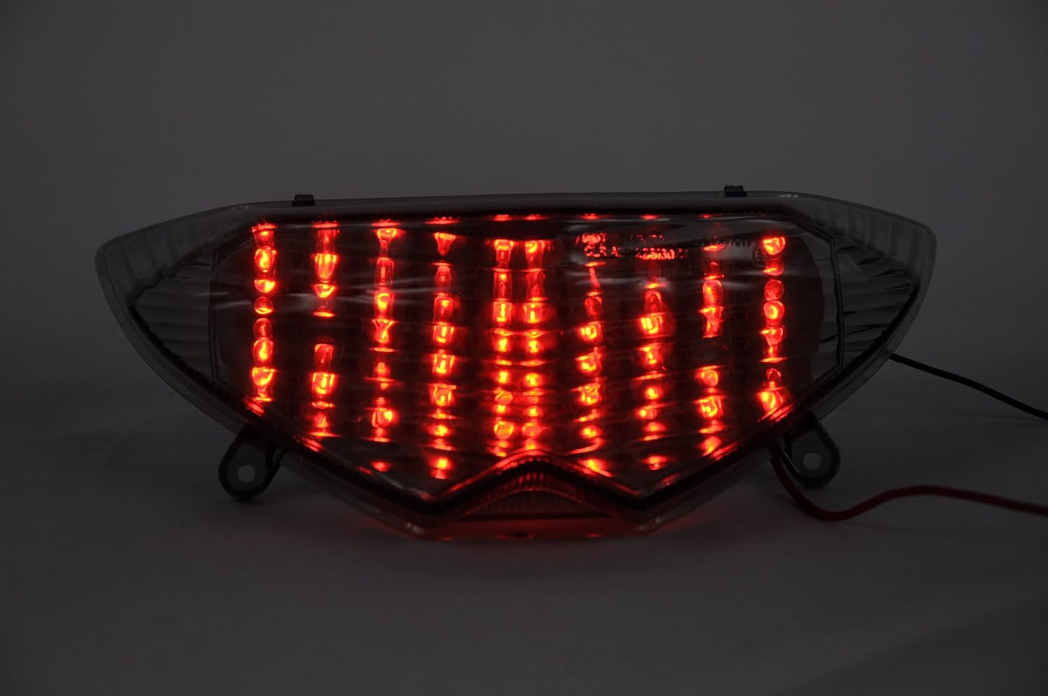 Topzone Lightings Clear Lens Motorcycle Led Taillights