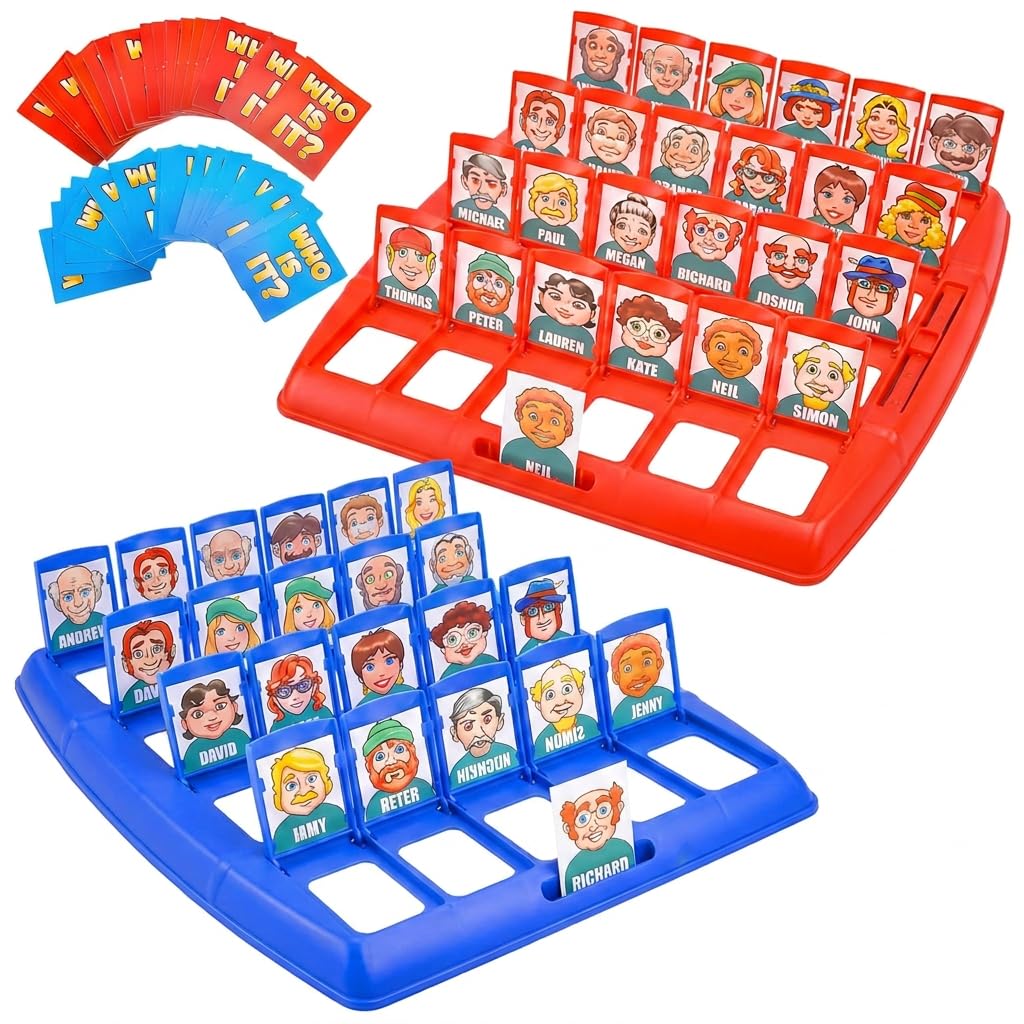 1Pcs Operation Game, Engaging Family Entertainment for 2 Players, Interactive Guessing Board Game with Character Cards, Guess who travel game Ideal for Travel and Home Game Nights