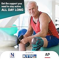 Vista 4 de DR. BRACE Rodillera ELITE con estabilizadores laterales y almohadillas de gel para rótula para un máximo apoyo al dolor de rodilla y una TIERRA
